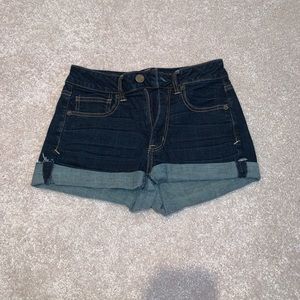 american eagle high waisted jean shorts